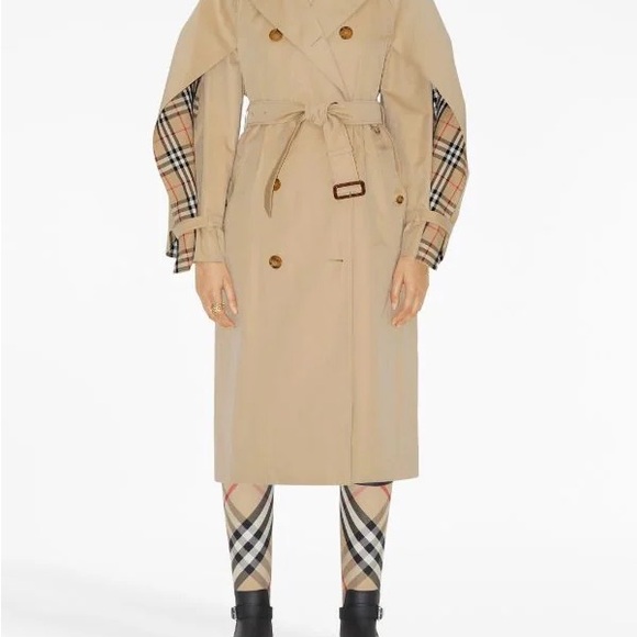 BURBERRY TRENCH COAT CAPE - Picture 2 of 16